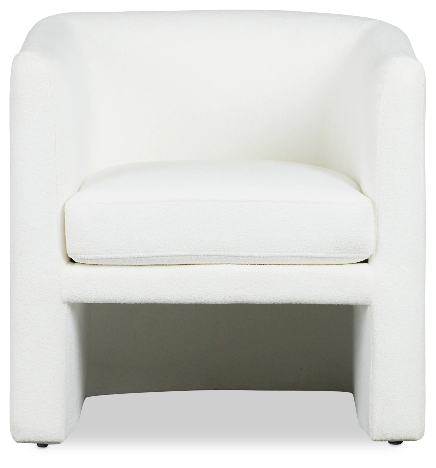 Kalid White Accent Chair