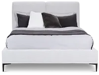 Emit Light Gray Uph Panel Bed