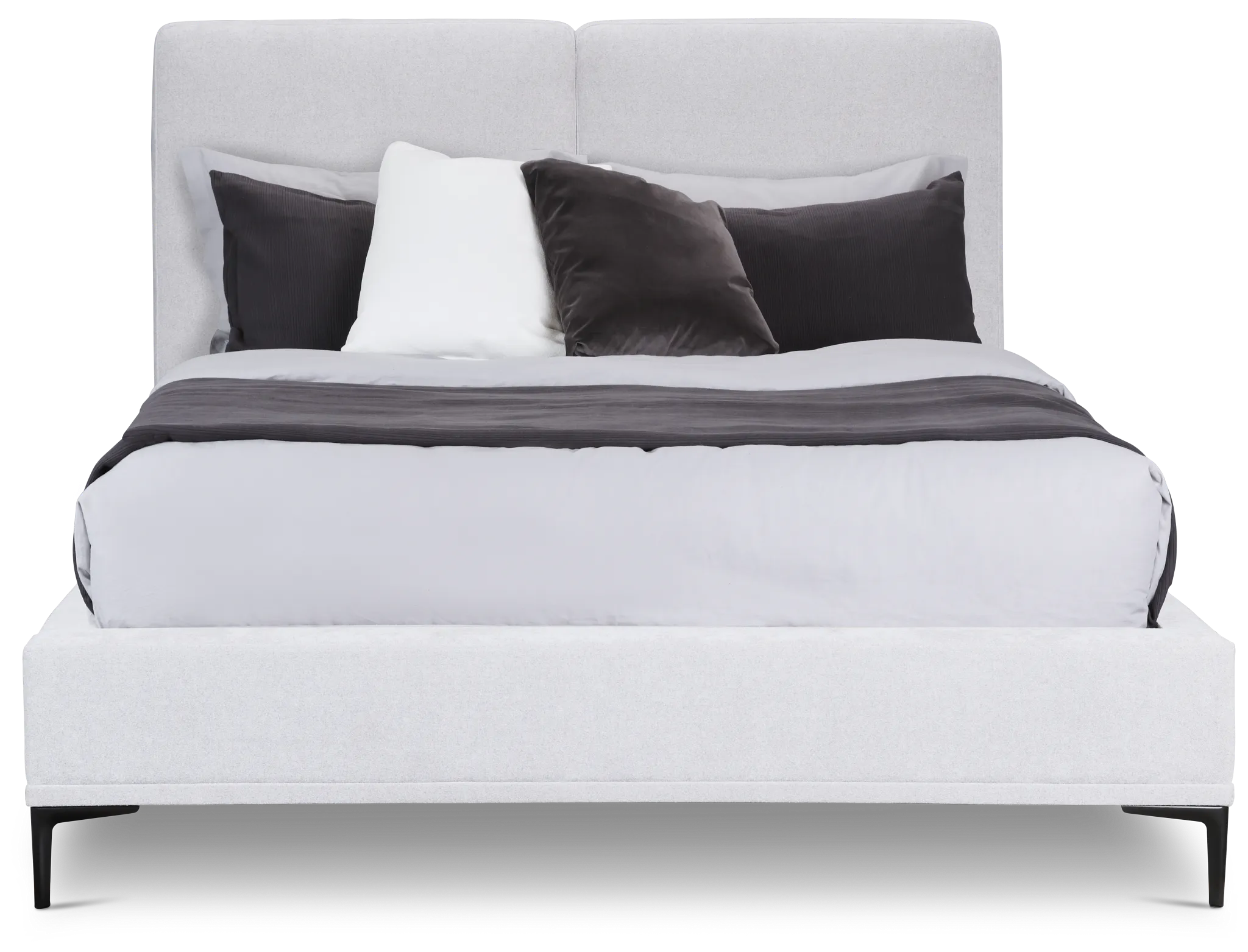 Emit Light Gray Uph Panel Bed