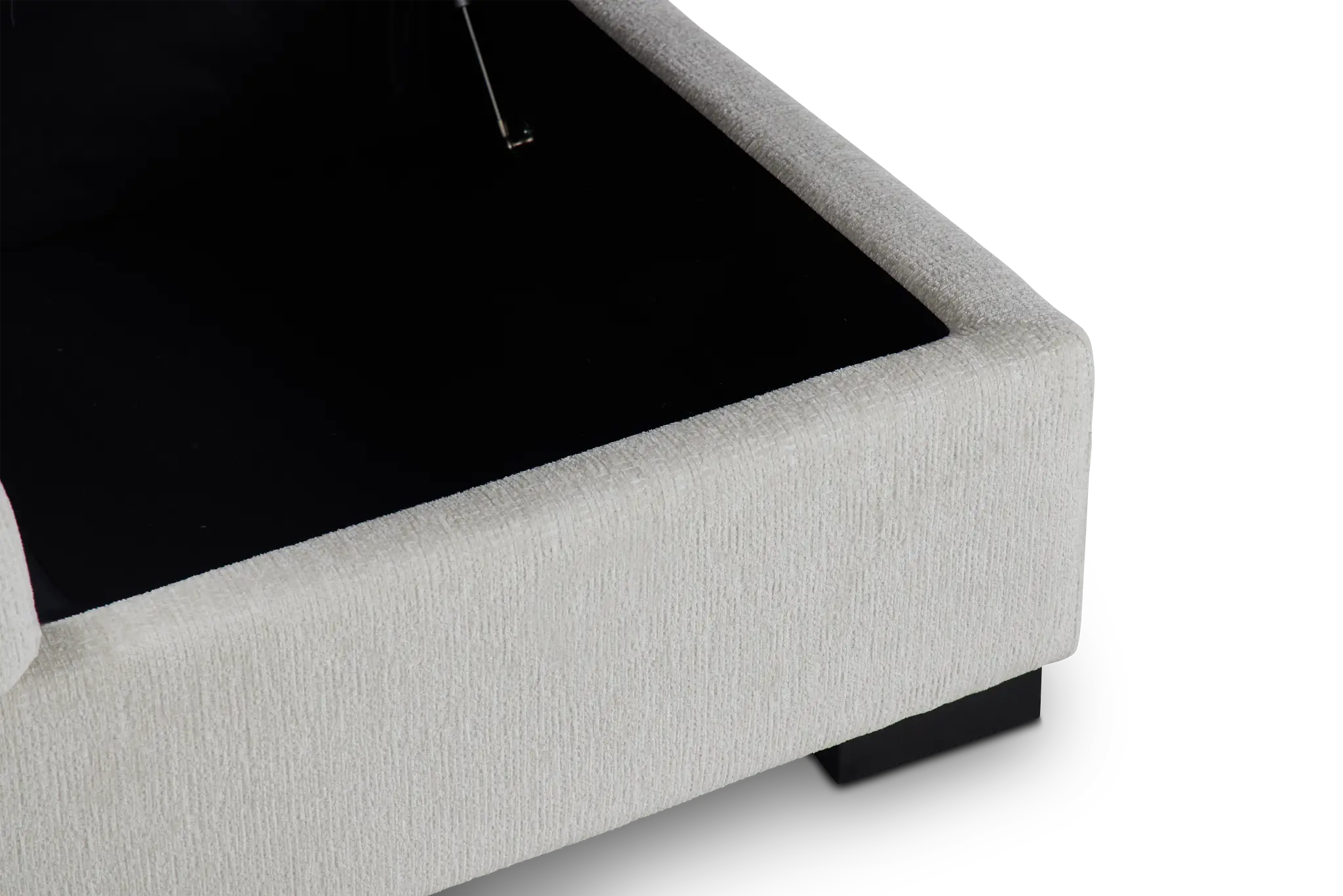 Blakely White Fabric Small Right Bumper Sectional Blakely White Fabric Small Right Bumper Sectional