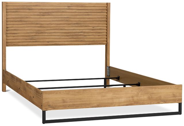 Perry Light Tone Panel Bed