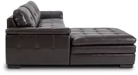 Braden Dark Brown Leather Left Chaise Sectional