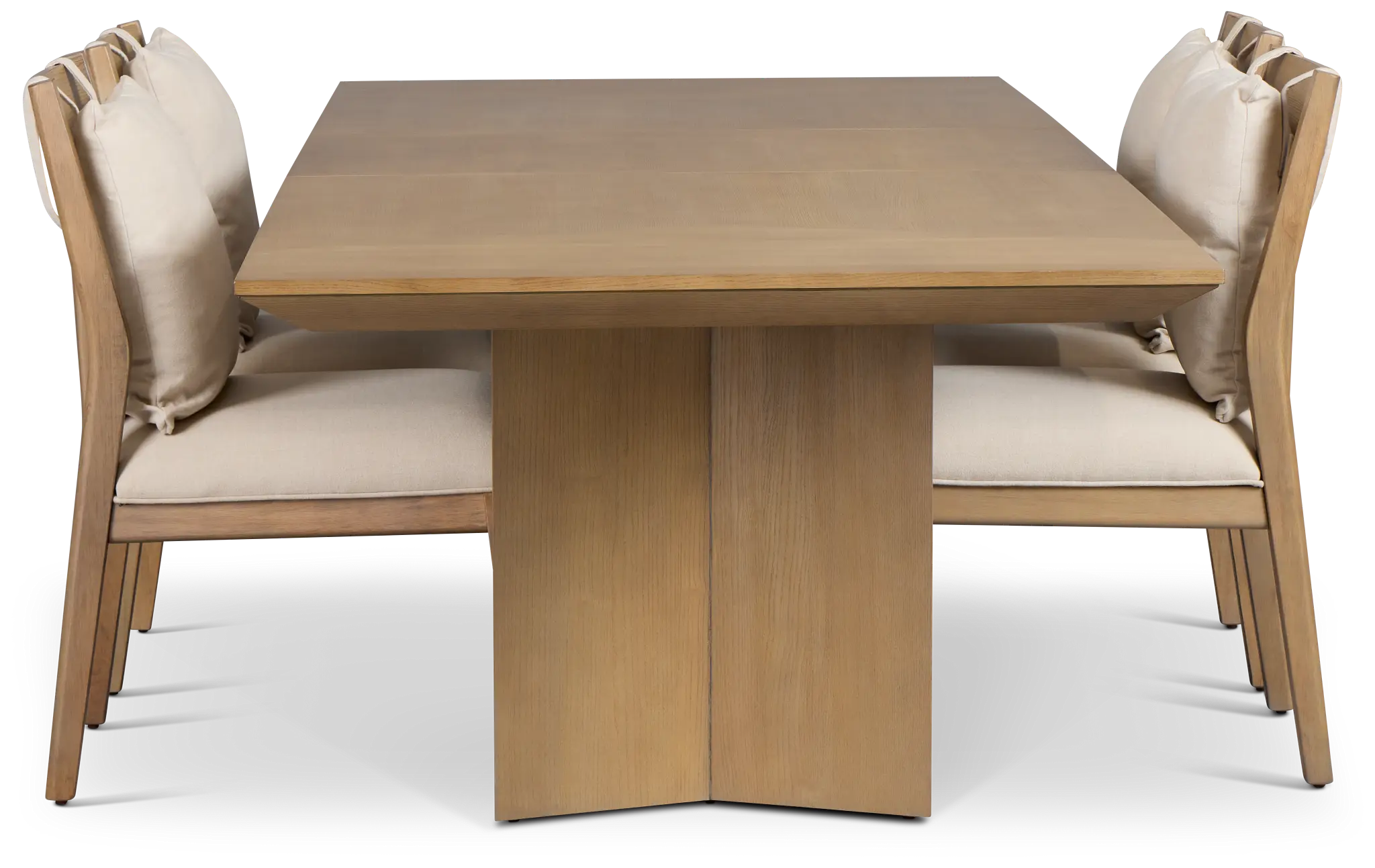 Pasadena Light Tone Rectangular Table & 4 Upholstered Chairs Pasadena Light Tone Rectangular Table & 4 Upholstered Chairs