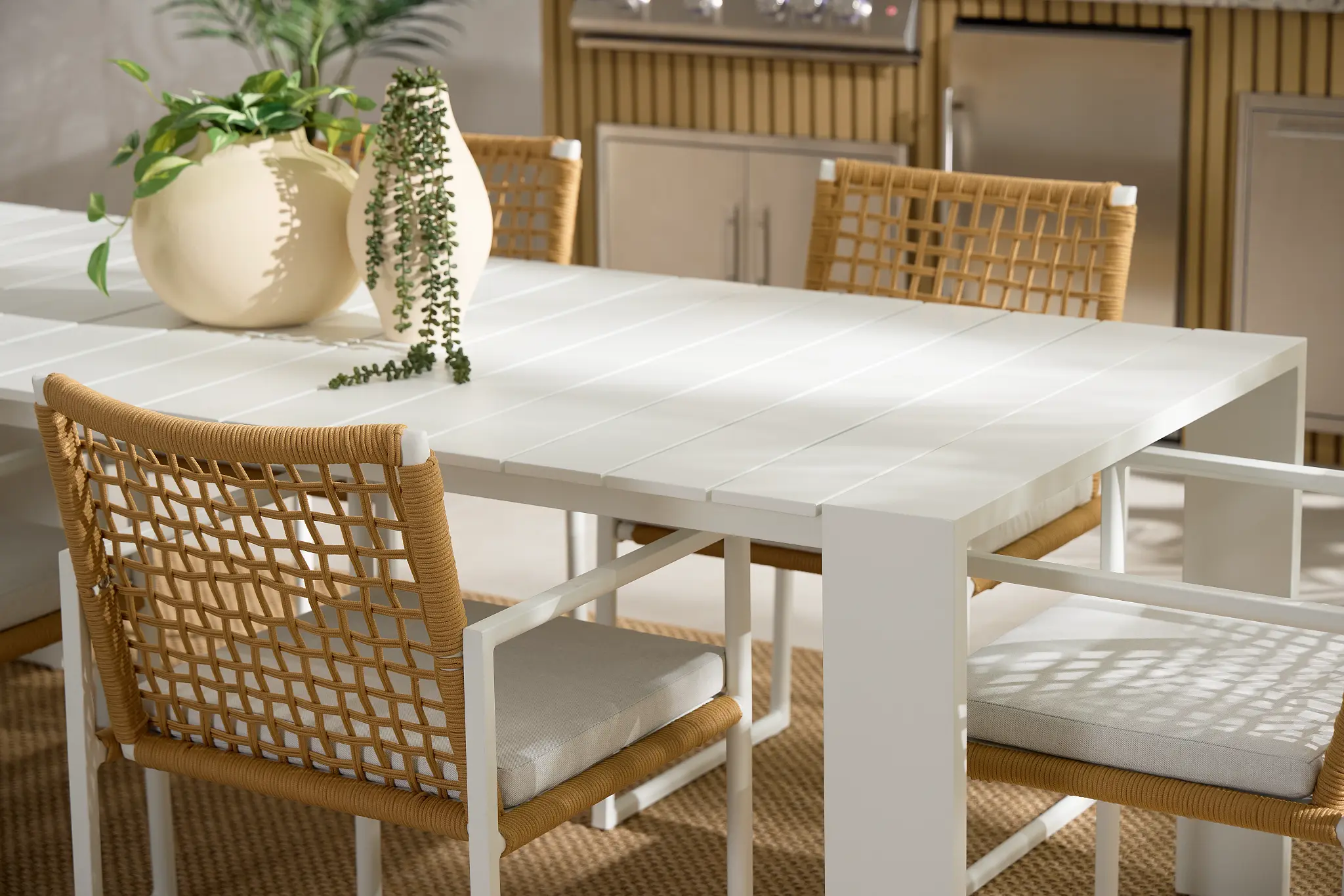 Sunrise White 86" Rectangular Table Sunrise White 86" Rectangular Table