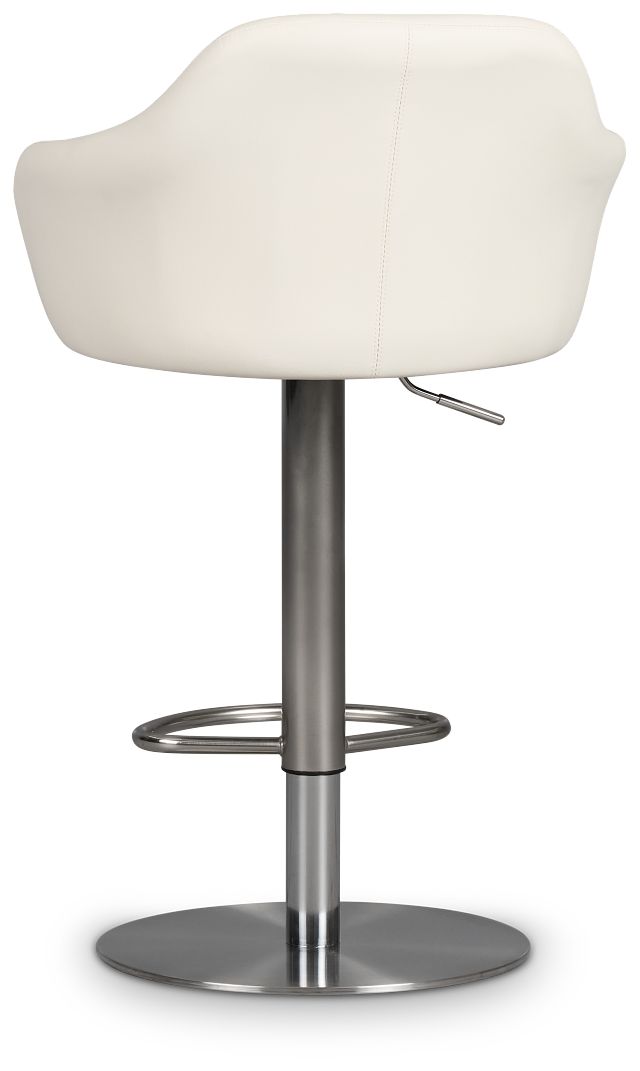 Hyde White Uph Adjustable Stool