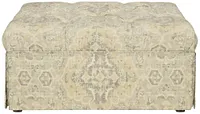 Malory Multicolored Fabric Accent Ottoman