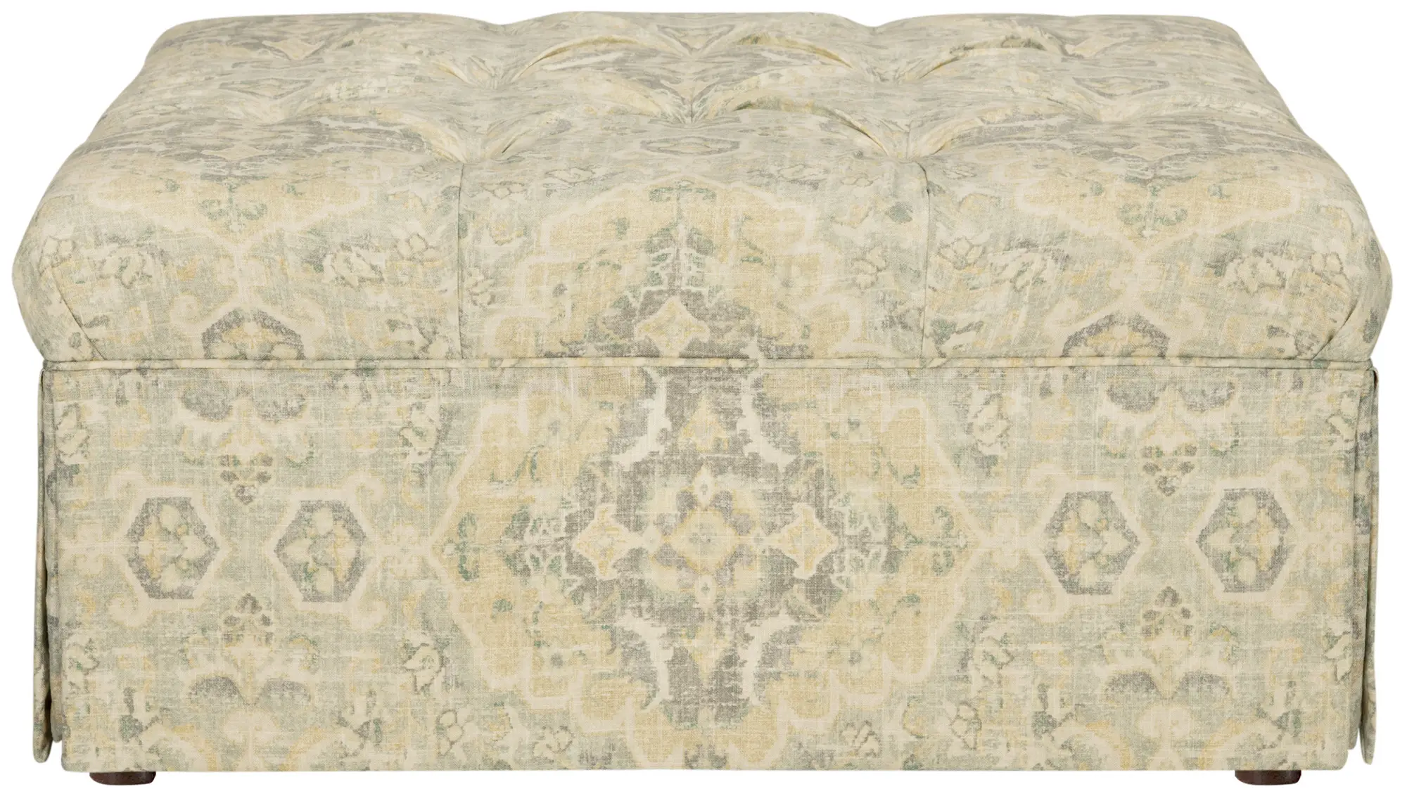 Malory Multicolored Fabric Accent Ottoman Malory Multicolored Fabric Accent Ottoman