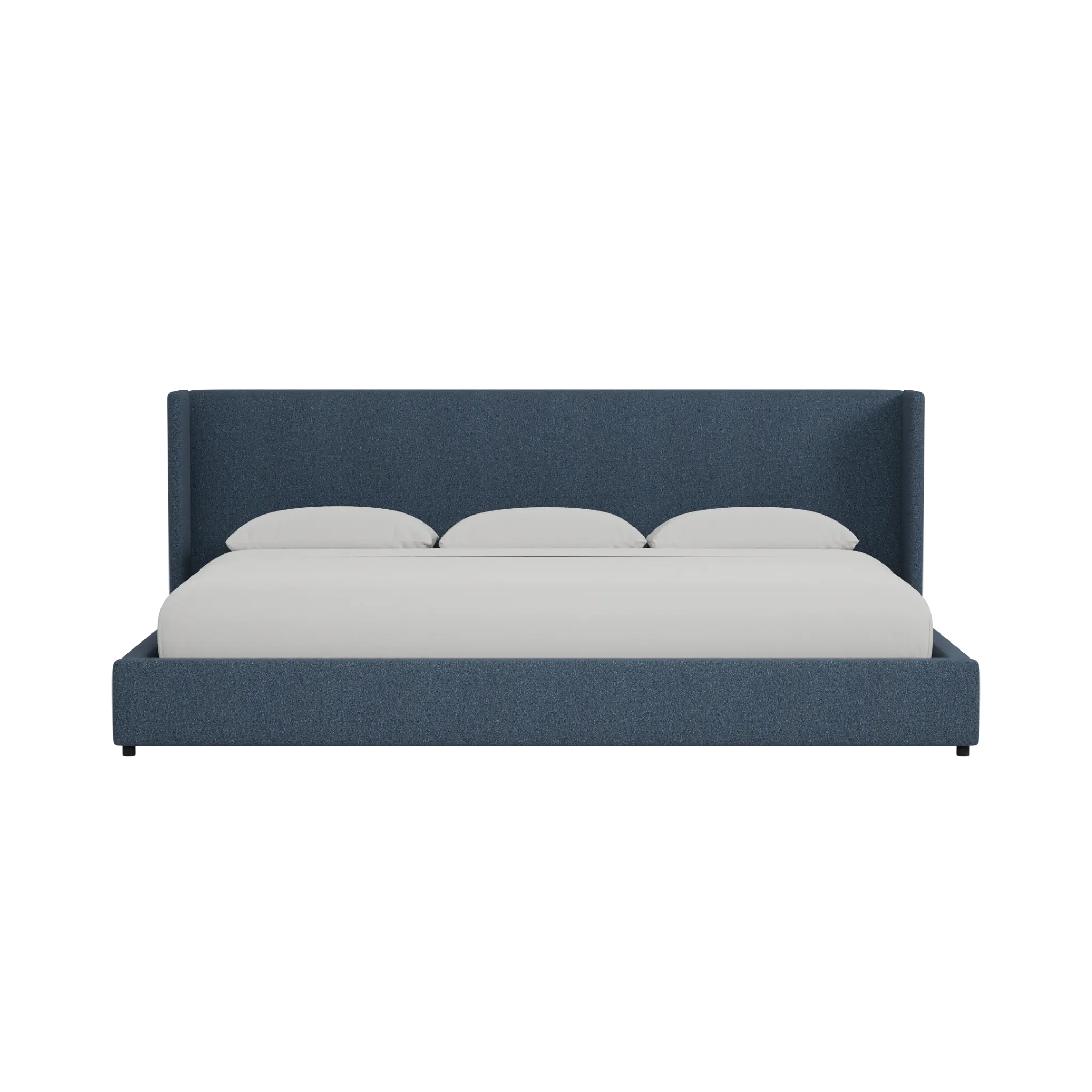 Captiva Elite Dark Blue 48" Upholstered Shelter Bed Captiva Elite Dark Blue 48" Upholstered Shelter Bed