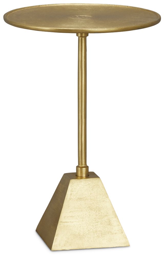 Brent Gold Metal Accent Table