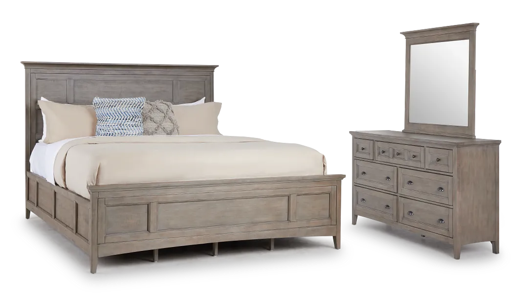 Heron Cove Light Tone Panel Bedroom