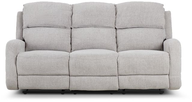 Piper Gray Fabric Reclining Sofa (1)