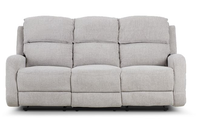 Piper Gray Fabric Reclining Sofa
