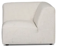 Baylor Light Beige Fabric Corner Chair