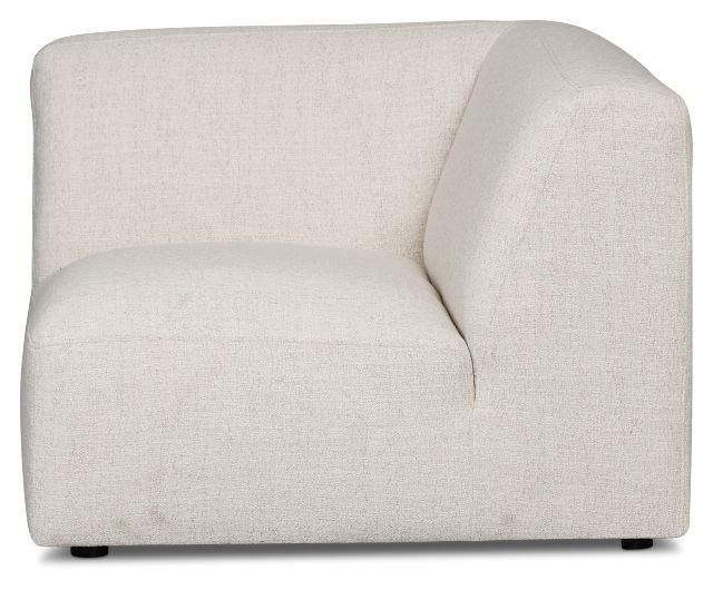 Baylor Light Beige Fabric Corner Chair