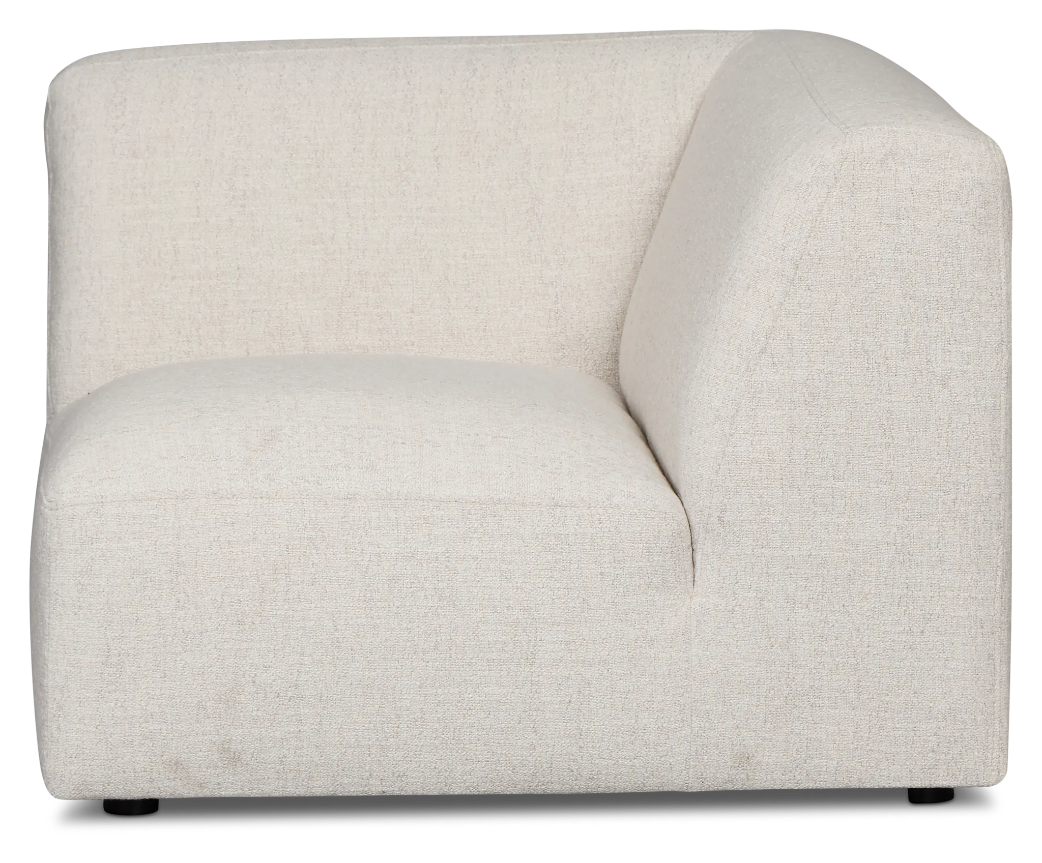 Baylor Light Beige Fabric Corner Chair