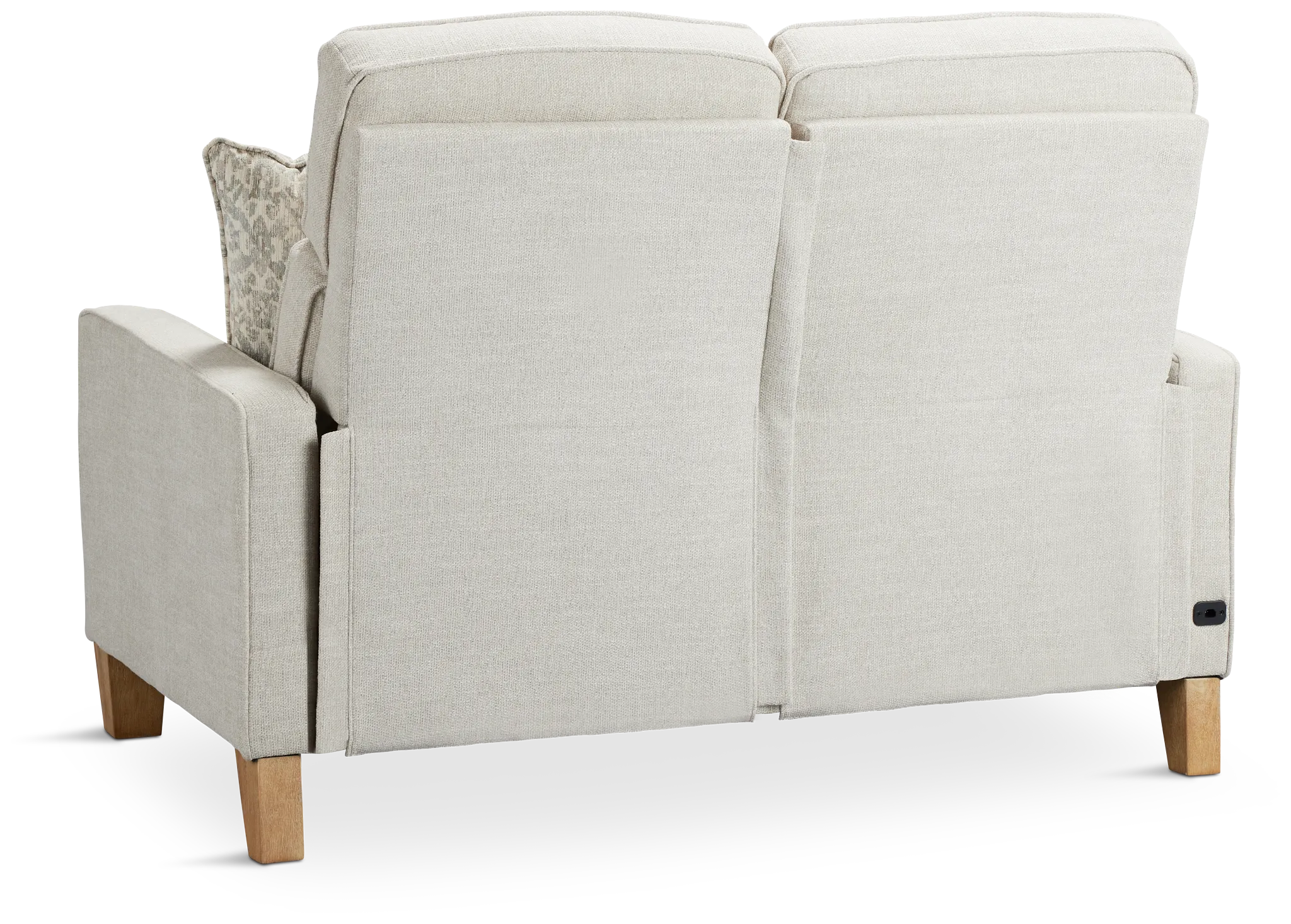 Bayside Light Beige Fabric Power Reclining Loveseat