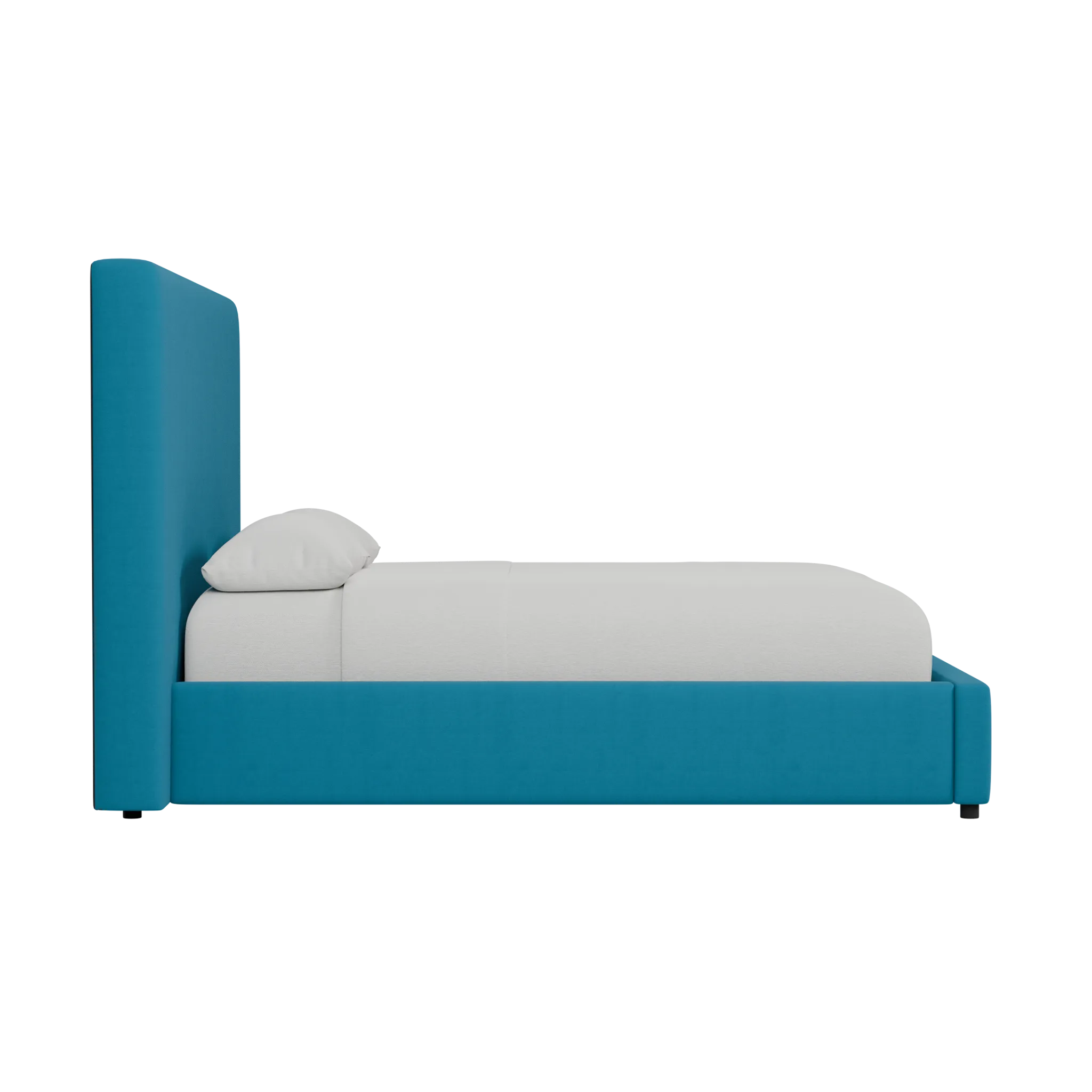 Grayton Joya Teal 54" Upholstered Platform Bed