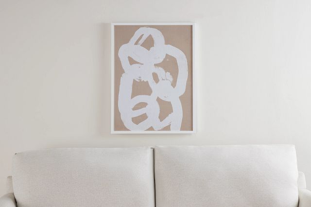 Ferrera White Framed Wall Art