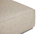 Tatum Beige Fabric Ottoman