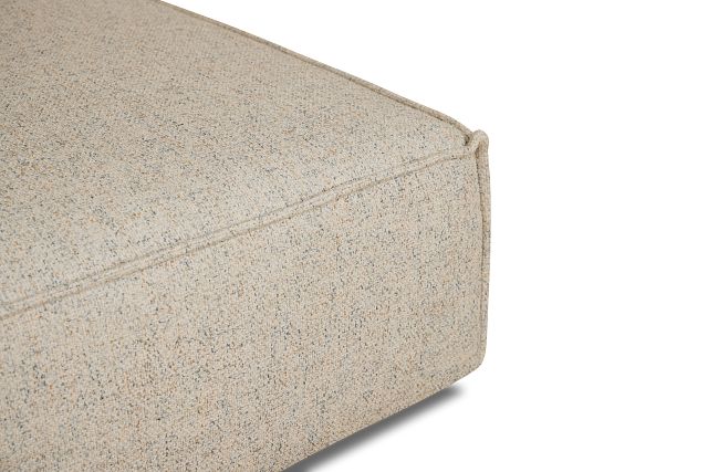 Tatum Beige Fabric Ottoman