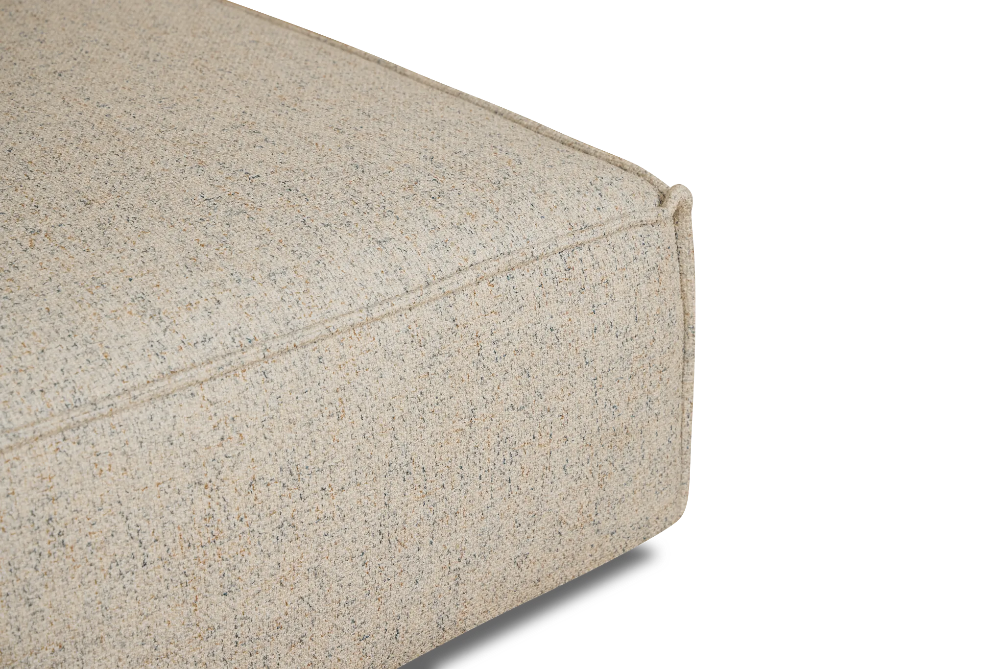 Tatum Beige Fabric Ottoman