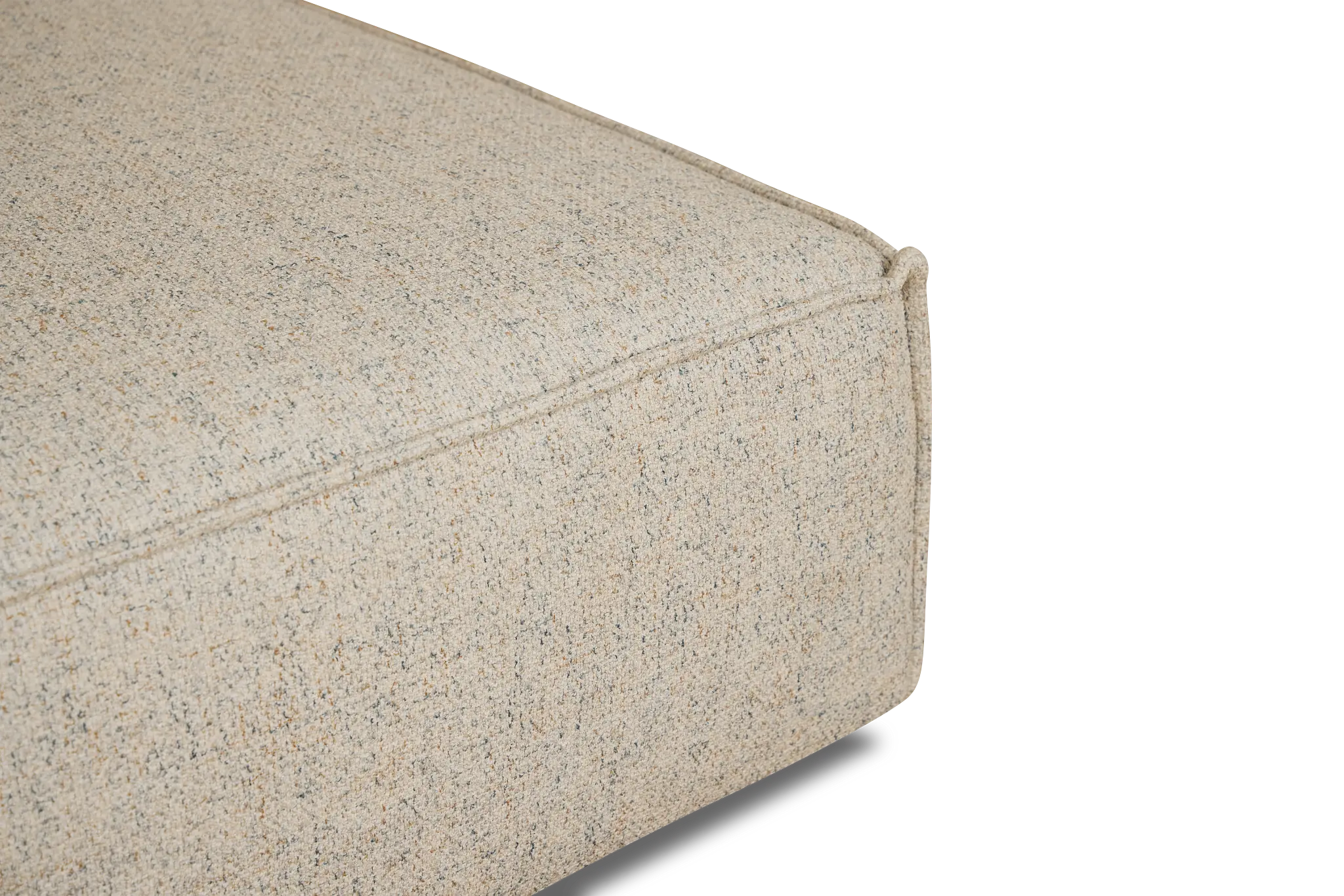 Tatum Beige Fabric Ottoman Tatum Beige Fabric Ottoman