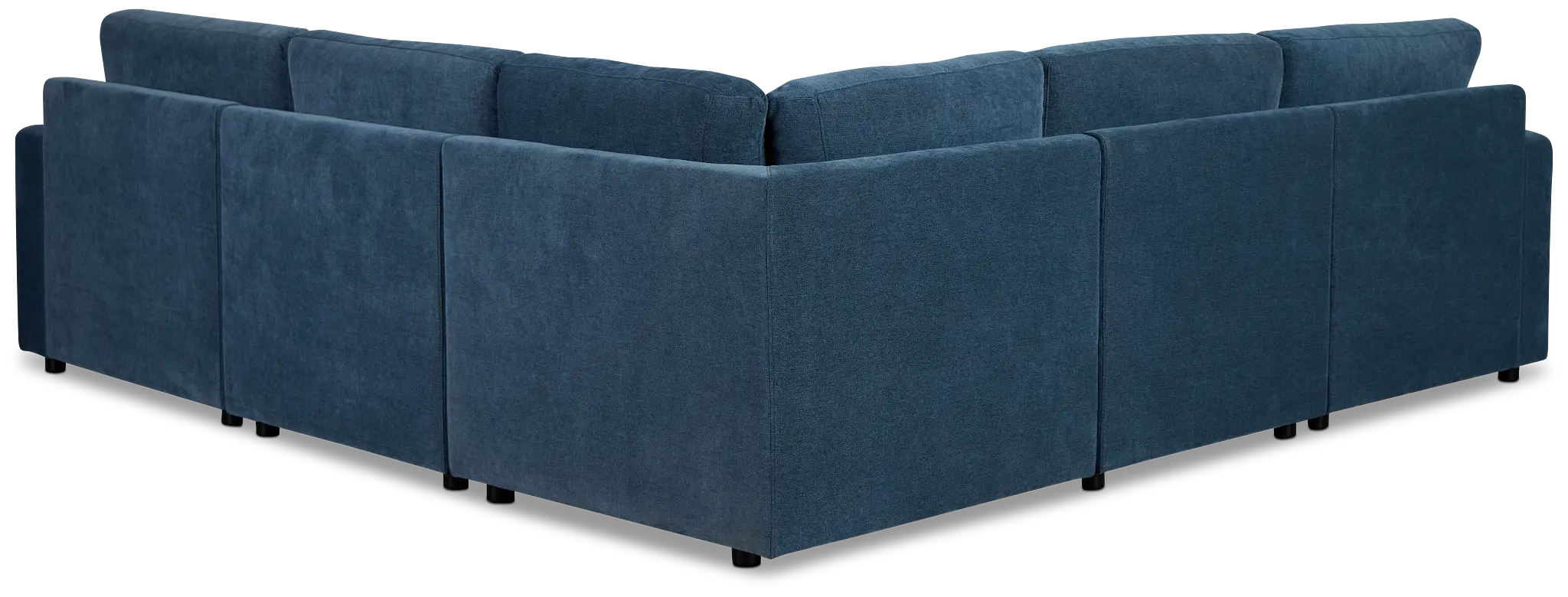 Addie Blue Fabric Small 2-arm Storage Sectional Addie Blue Fabric Small 2-arm Storage Sectional
