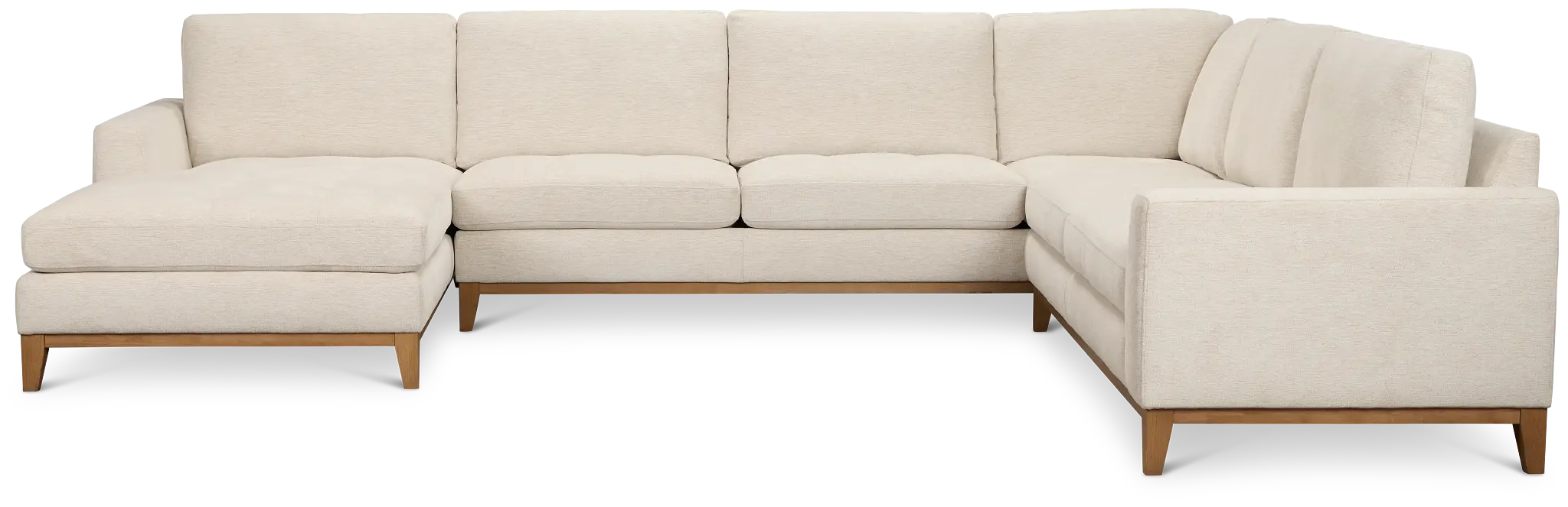 Maisie Light Beige Fabric Medium Left Chaise Sectional Maisie Light Beige Fabric Medium Left Chaise Sectional