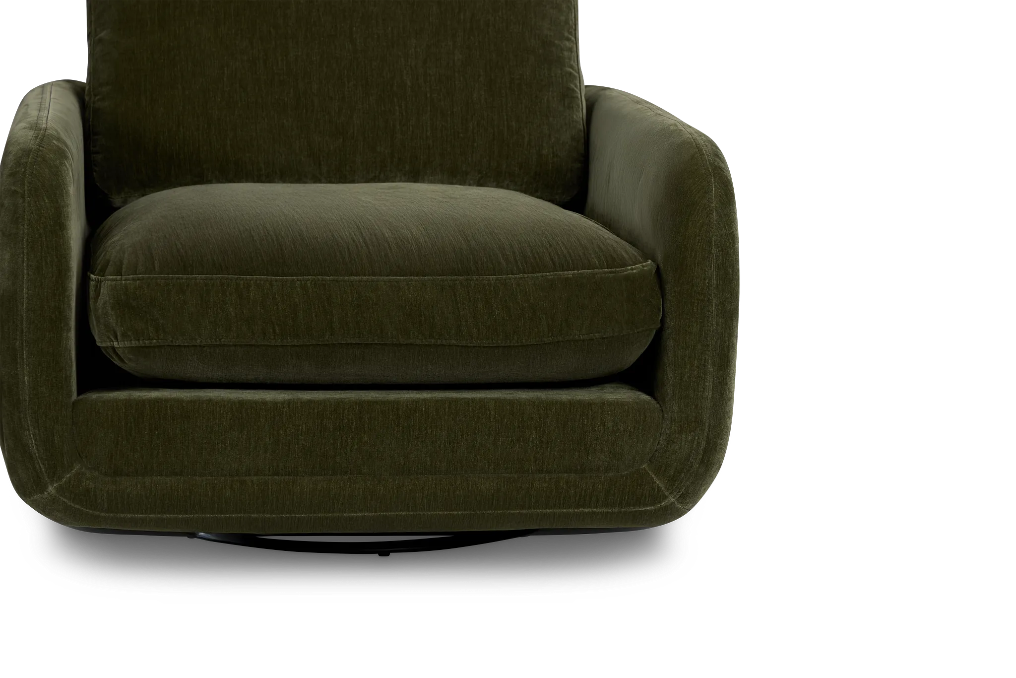 Jules Green Velvet Swivel Chair