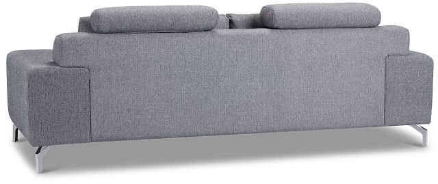 Onyx Dark Gray Fabric Sofa