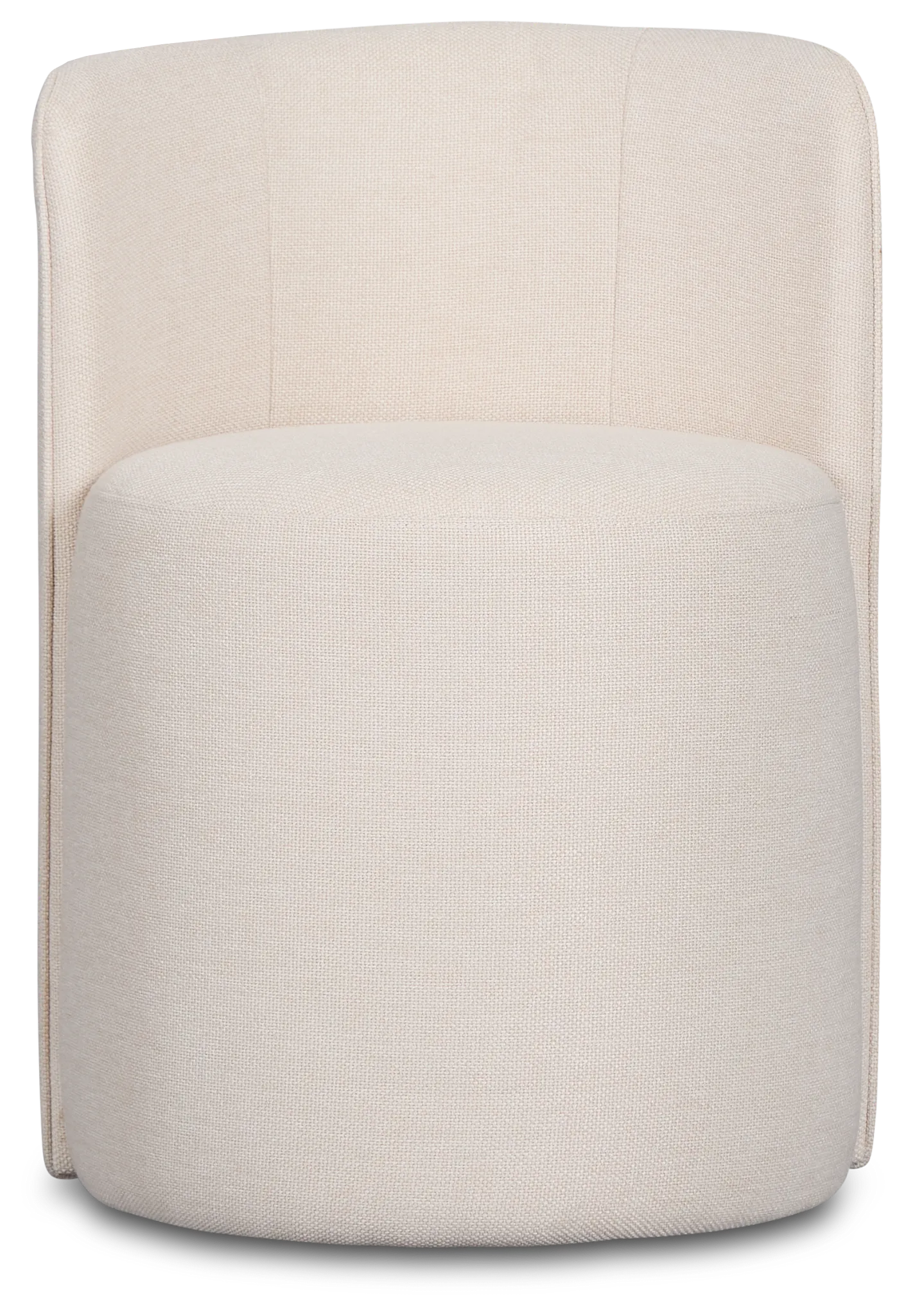 Ryan Light Beige Castored Upholstered Side Chair