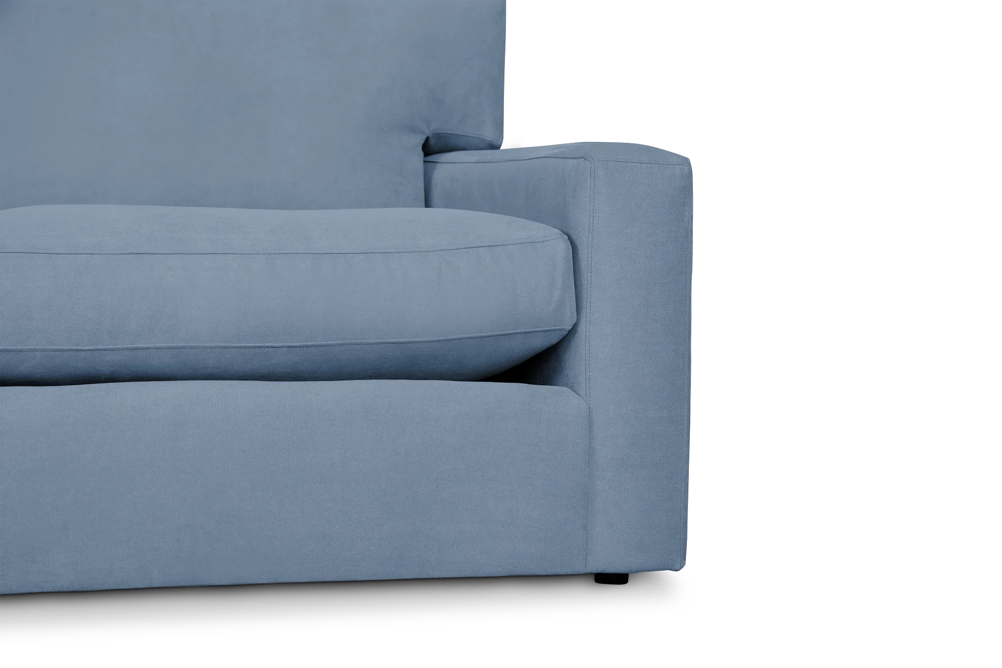 Hudson Blue Fabric Sofa