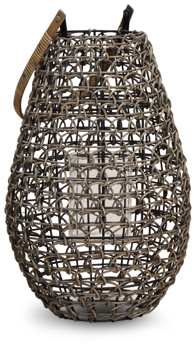 Brady Gray Small Lantern