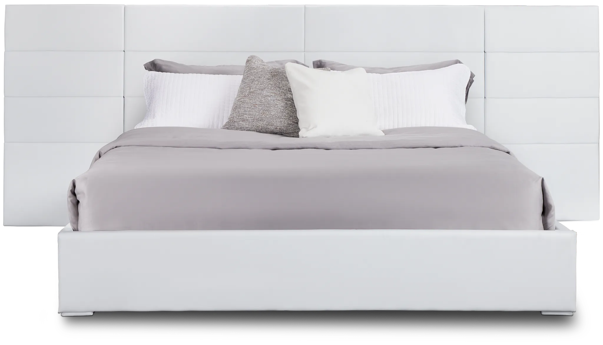 Doral White Uph Spread Bed