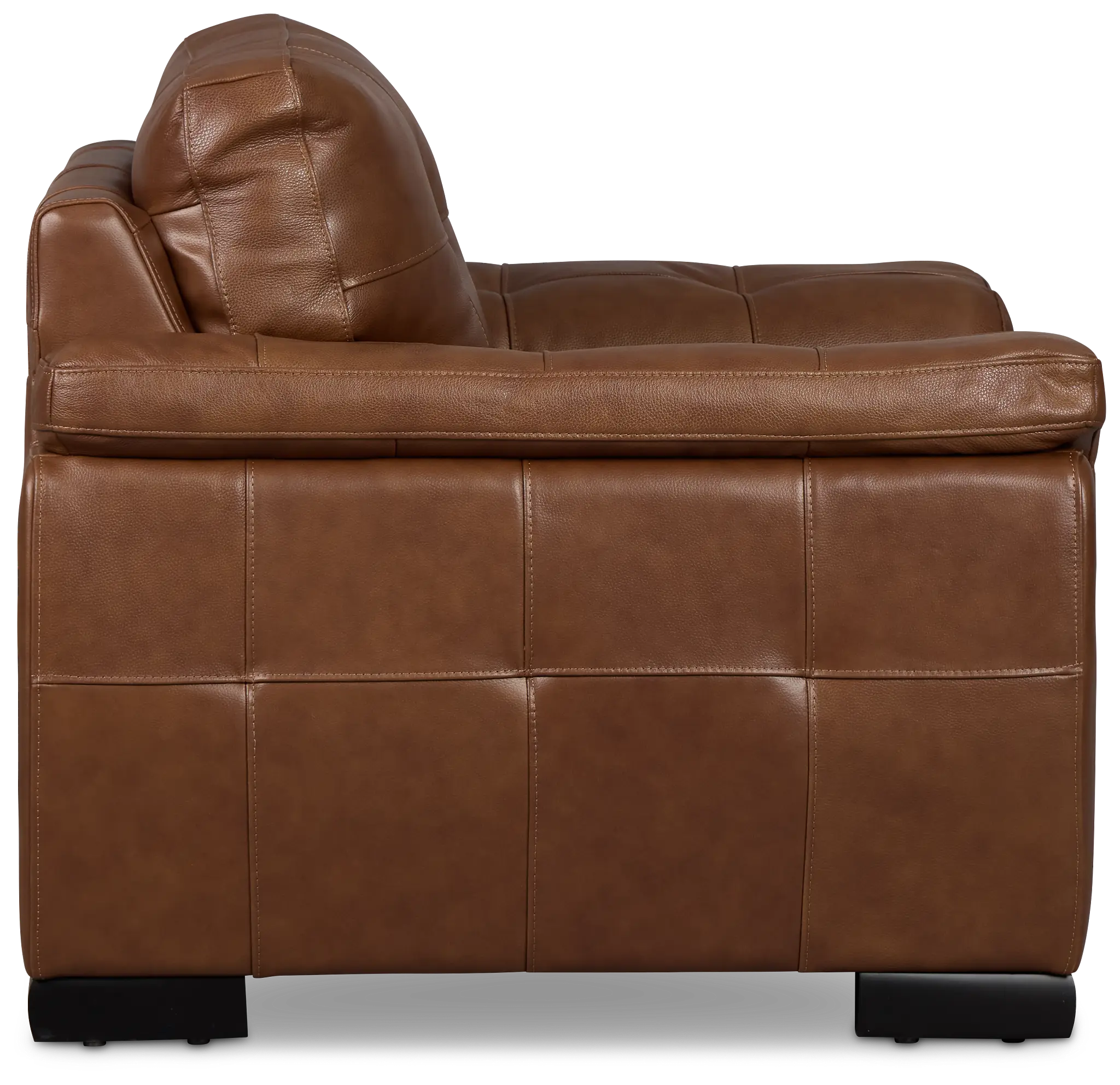 Braden Medium Brown Leather Chair Braden Medium Brown Leather Chair