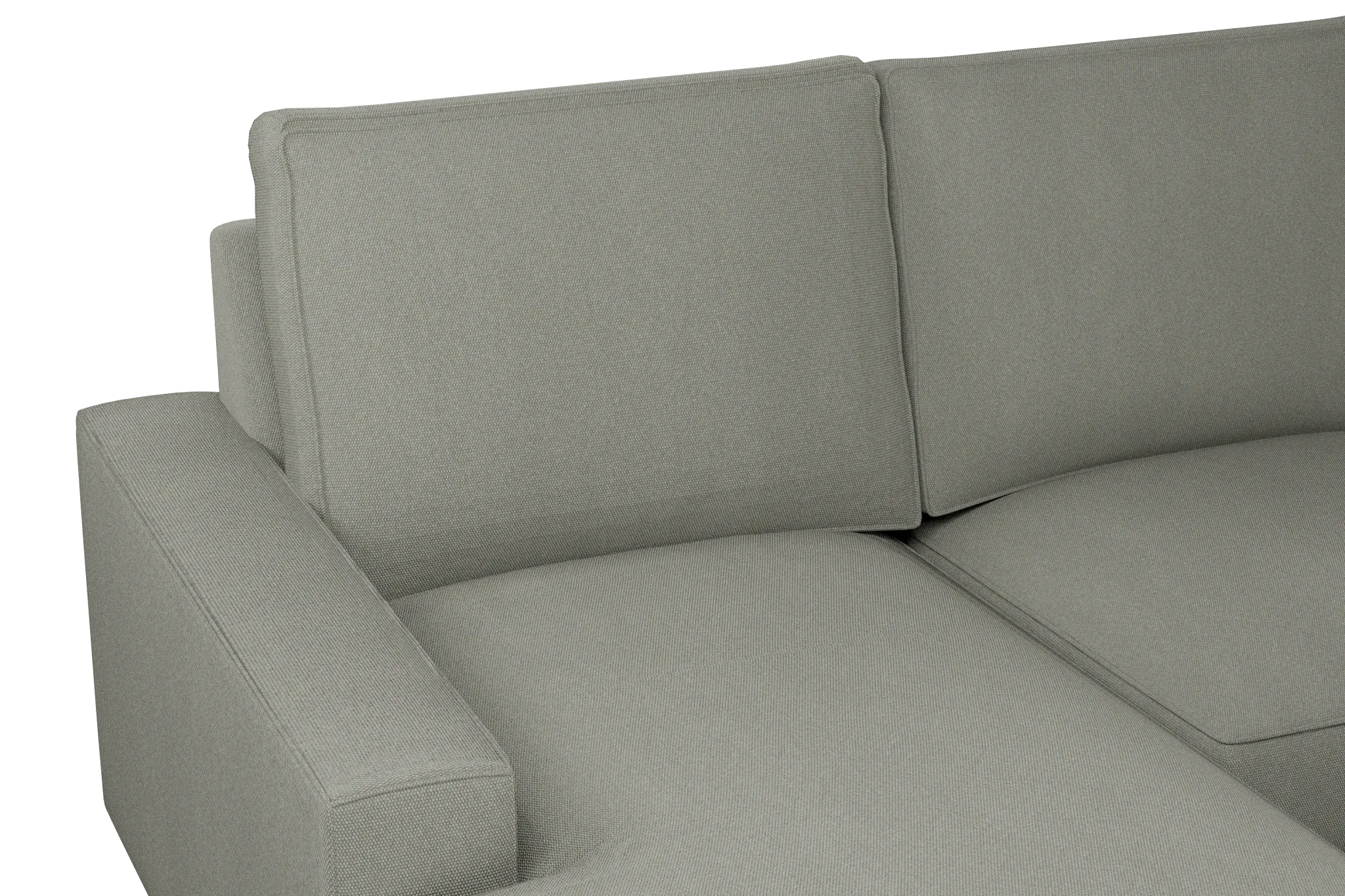 Edgewater Delray Pewter Medium Left Chaise Sectional