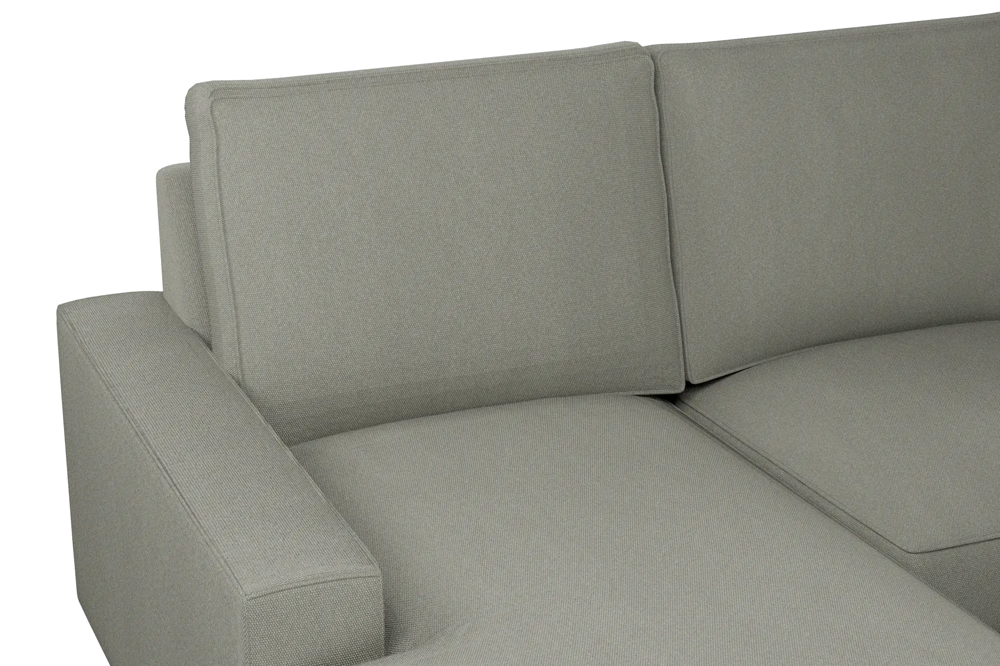 Edgewater Delray Pewter Medium Left Chaise Sectional Edgewater Delray Pewter Medium Left Chaise Sectional