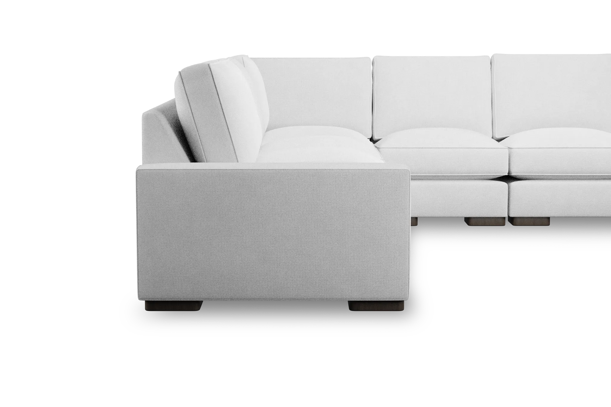 Edgewater Suave White Large Two-arm Sectional