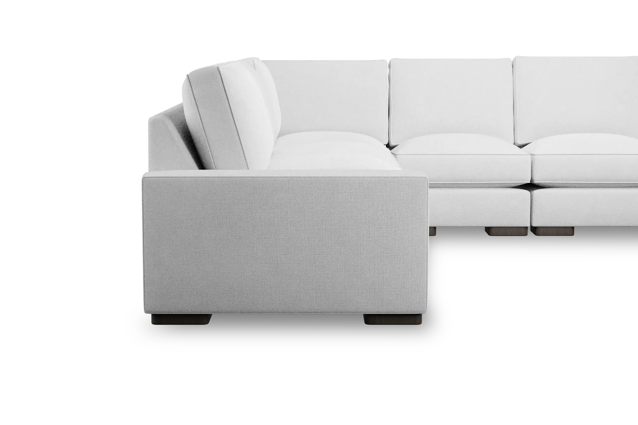 Edgewater Suave White Large Two-arm Sectional Edgewater Suave White Large Two-arm Sectional