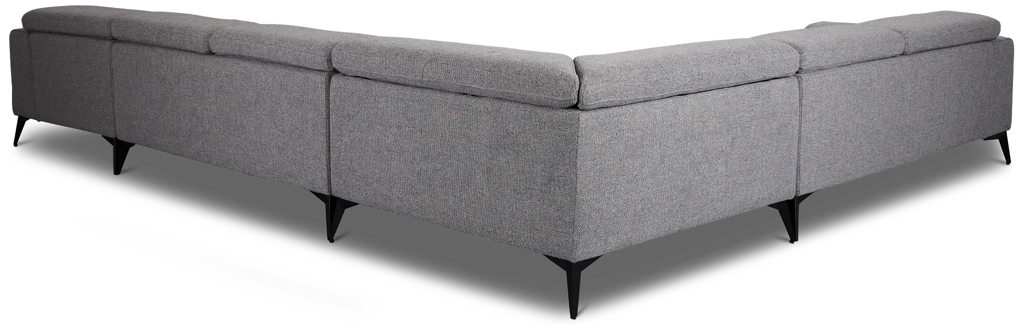 Alina Dark Gray Fabric Medium Right Chaise Sectional Alina Dark Gray Fabric Medium Right Chaise Sectional