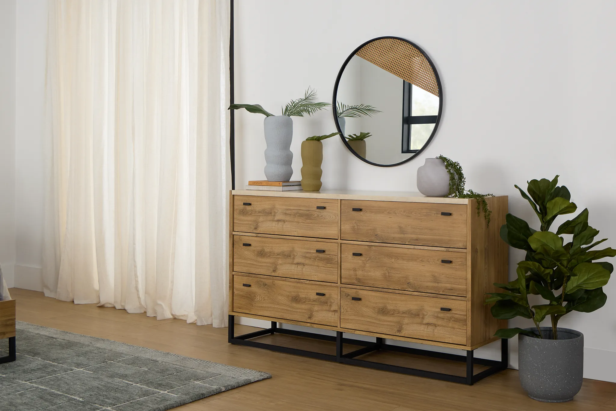 Perry Light Tone Stone Dresser