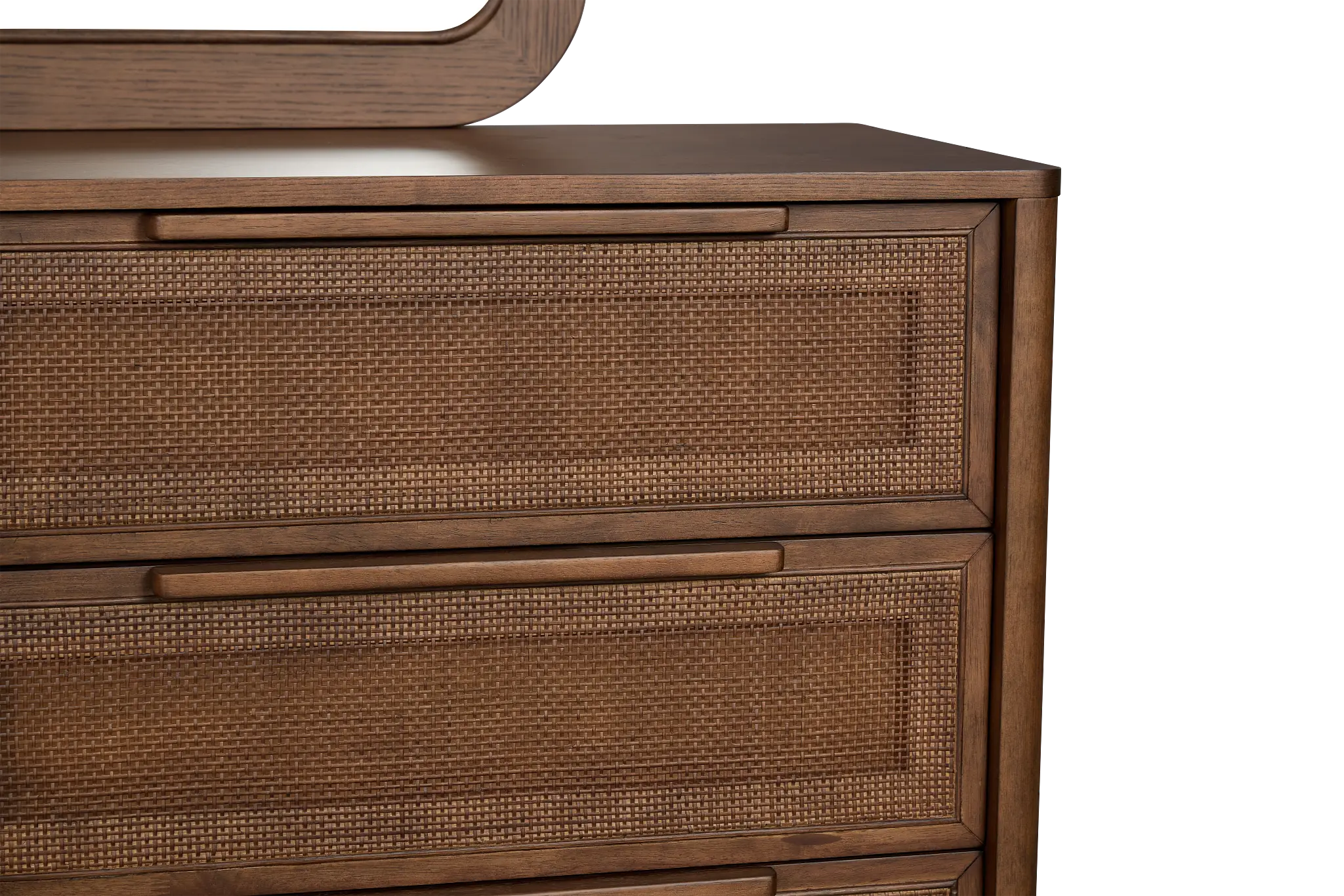 Pacific Mid Tone 6-drawer Dresser & Mirror Pacific Mid Tone 6-drawer Dresser & Mirror