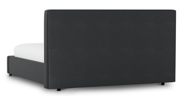 Grayton Elite Black 44" Upholstered Platform Bed
