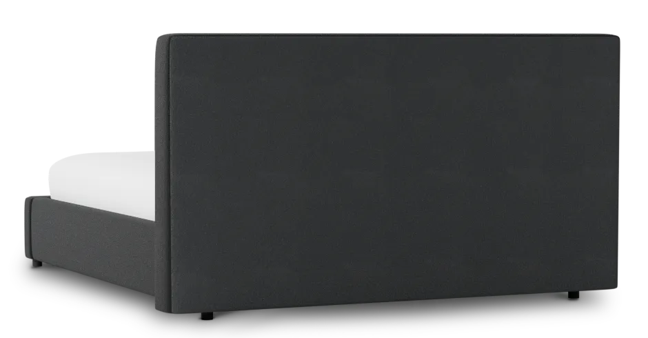 Grayton Elite Black 44" Upholstered Platform Bed