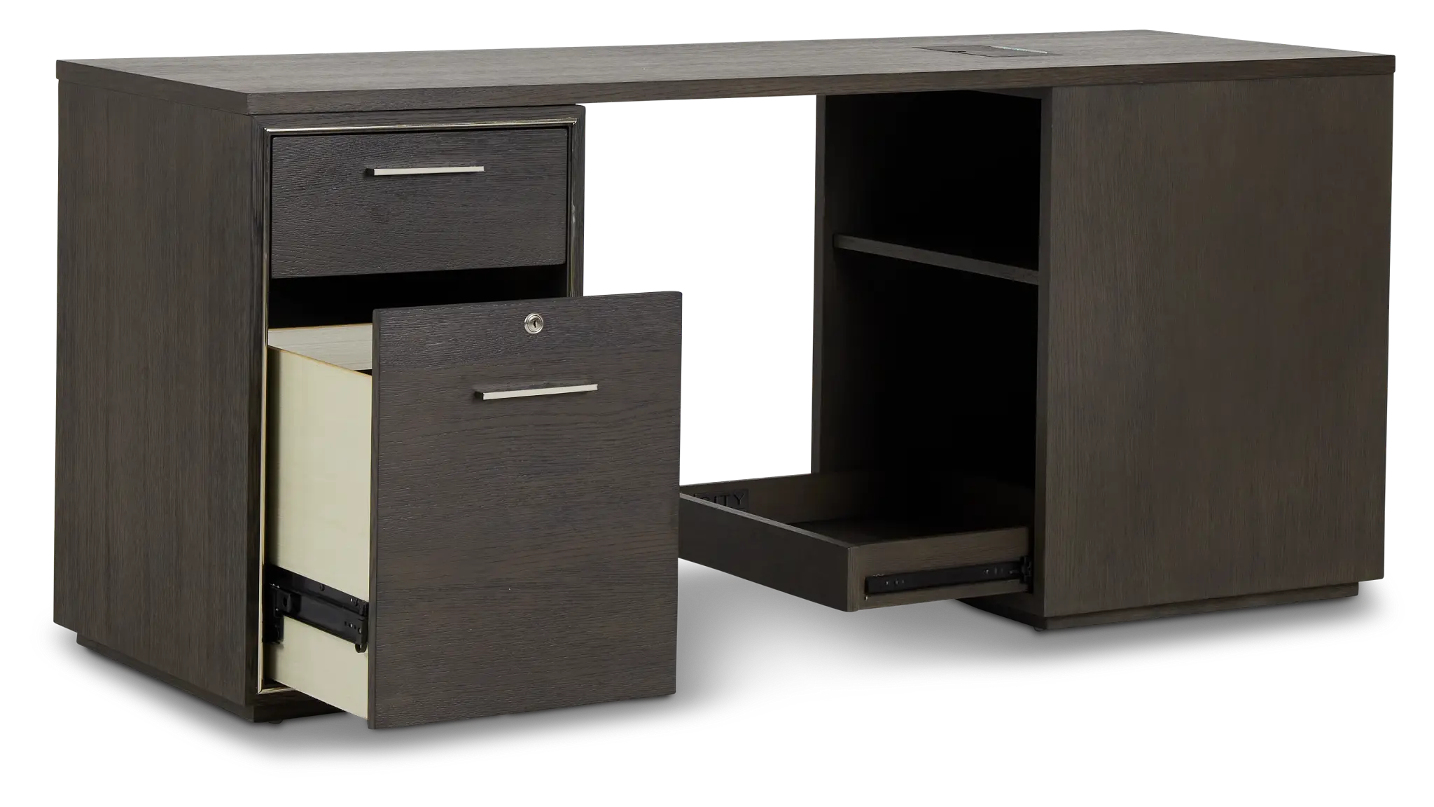 Highline Dark Tone Peninsula Desk Highline Dark Tone Peninsula Desk