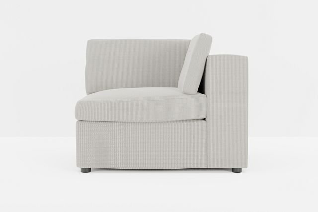 Destin Lucy Taupe Fabric Corner Chair
