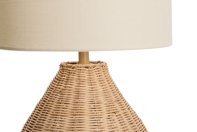 Rattan Small Table Lamp