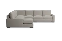 Edgewater Revenue Beige Large Left Chaise Sectional