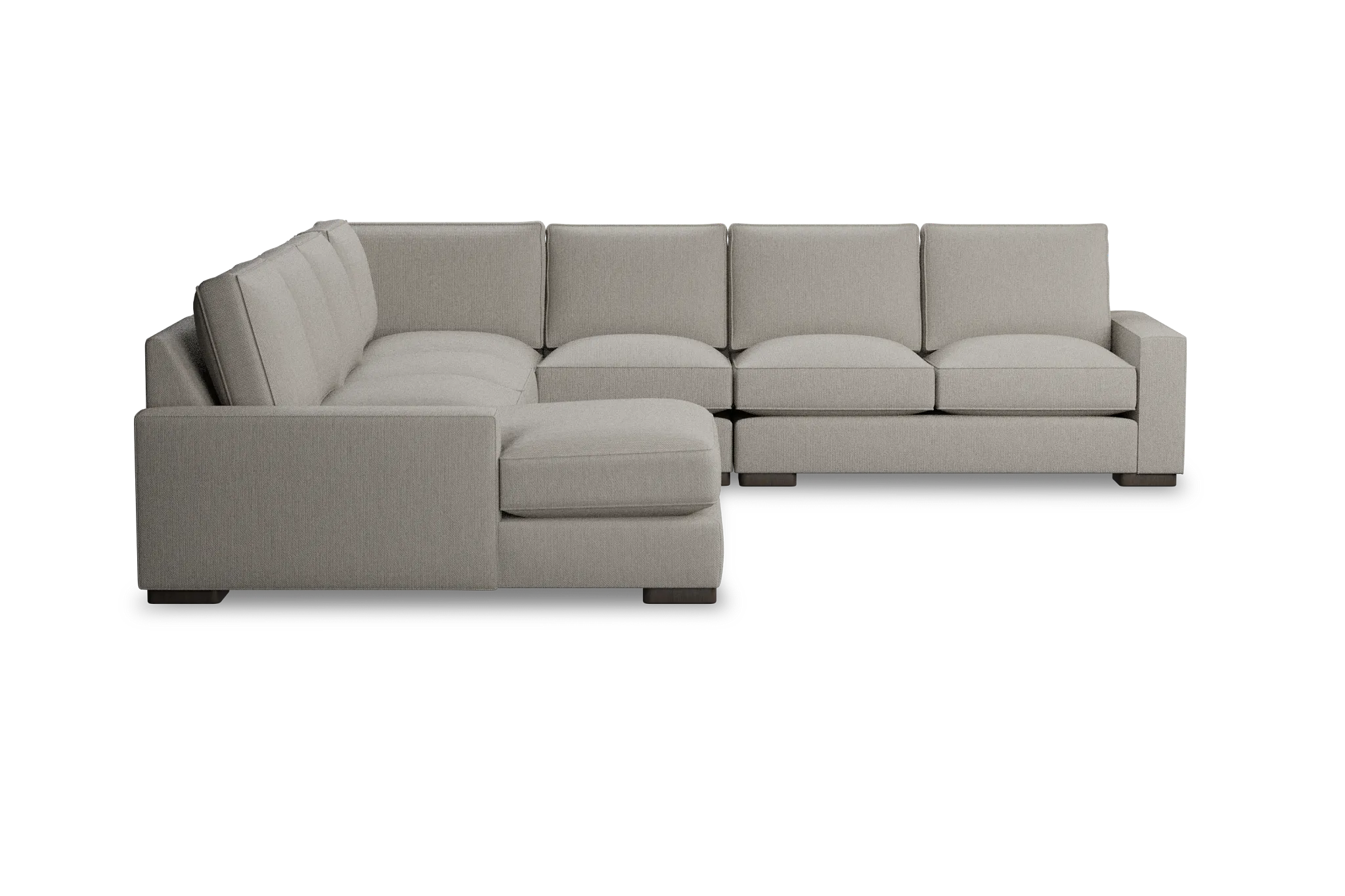 Edgewater Revenue Beige Large Left Chaise Sectional