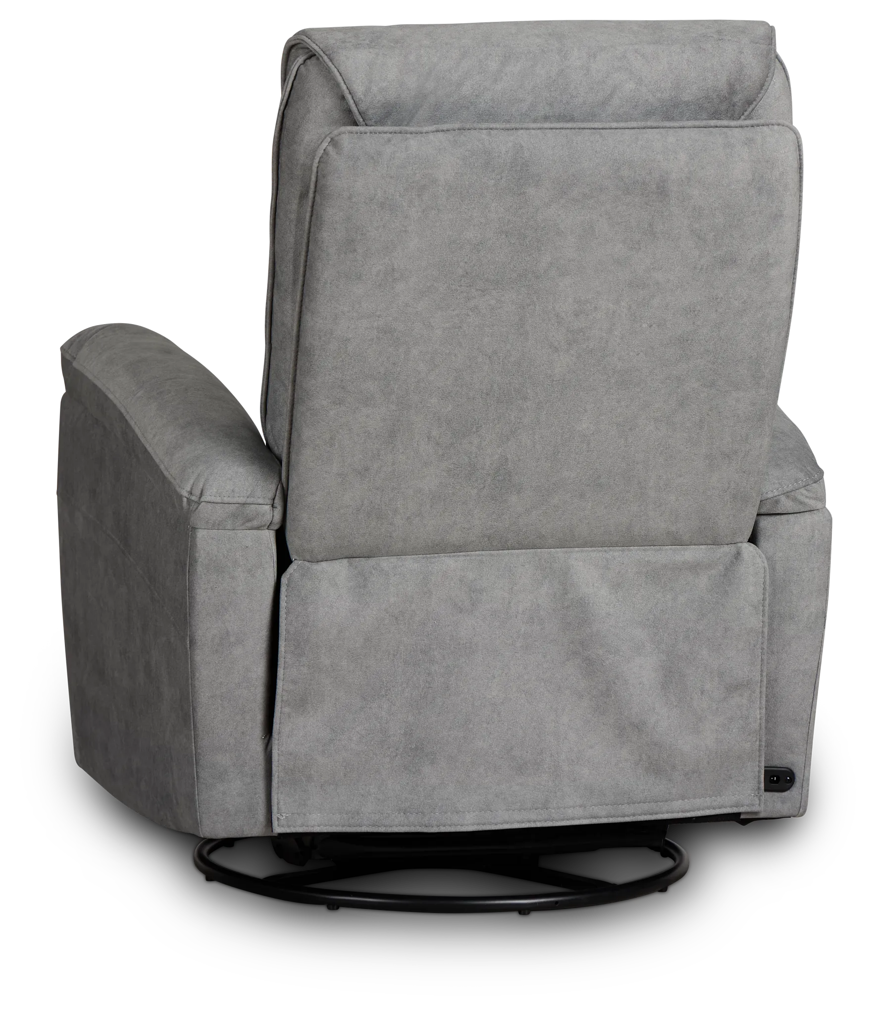 Ryder Gray Micro Power Swivel Glider Recliner